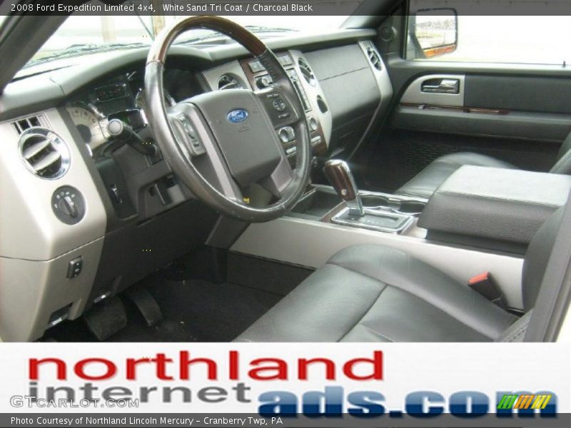 White Sand Tri Coat / Charcoal Black 2008 Ford Expedition Limited 4x4