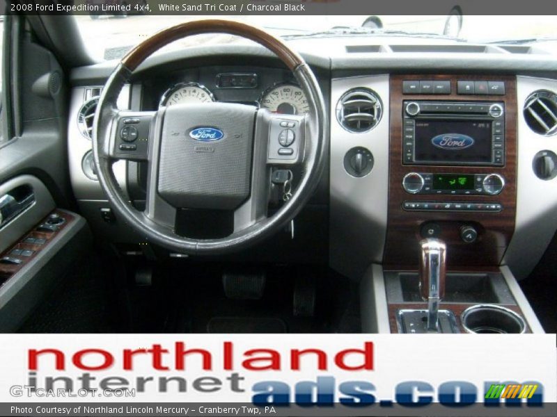 White Sand Tri Coat / Charcoal Black 2008 Ford Expedition Limited 4x4