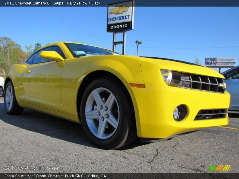 Rally Yellow / Black 2011 Chevrolet Camaro LT Coupe