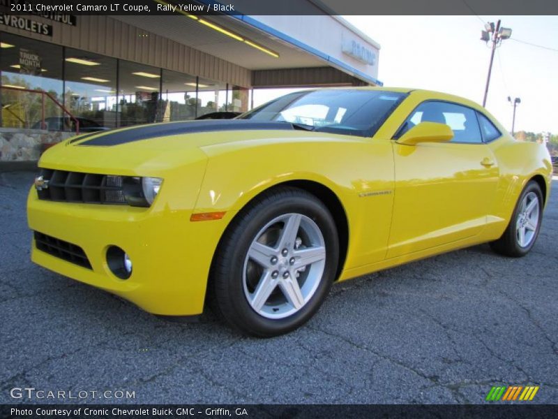 Rally Yellow / Black 2011 Chevrolet Camaro LT Coupe