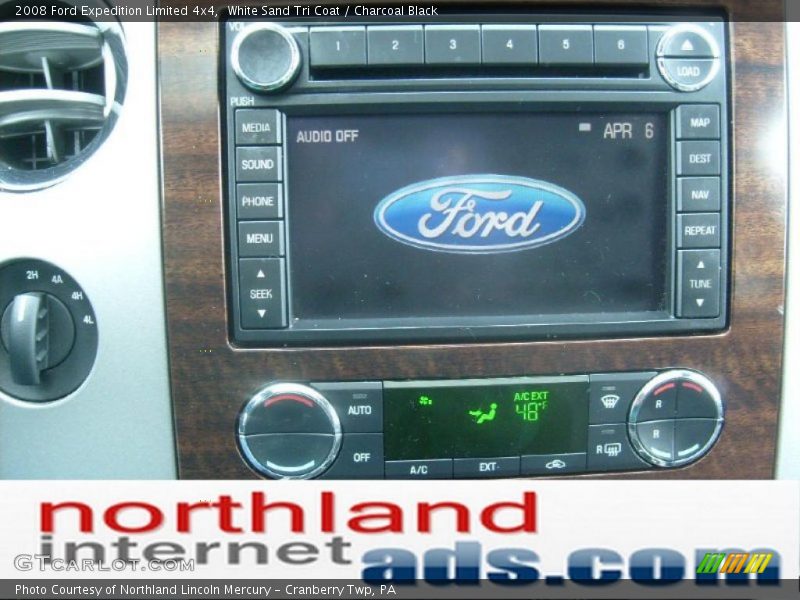 White Sand Tri Coat / Charcoal Black 2008 Ford Expedition Limited 4x4