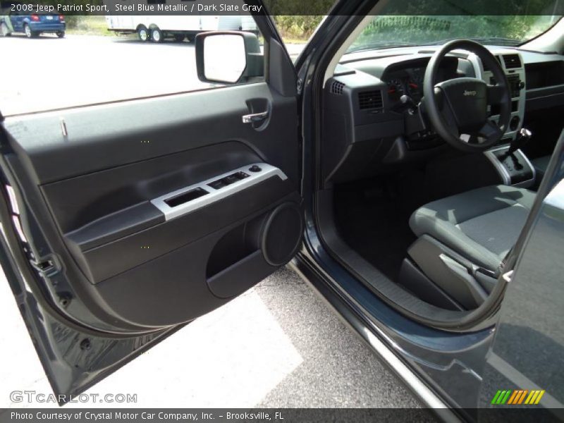 Steel Blue Metallic / Dark Slate Gray 2008 Jeep Patriot Sport