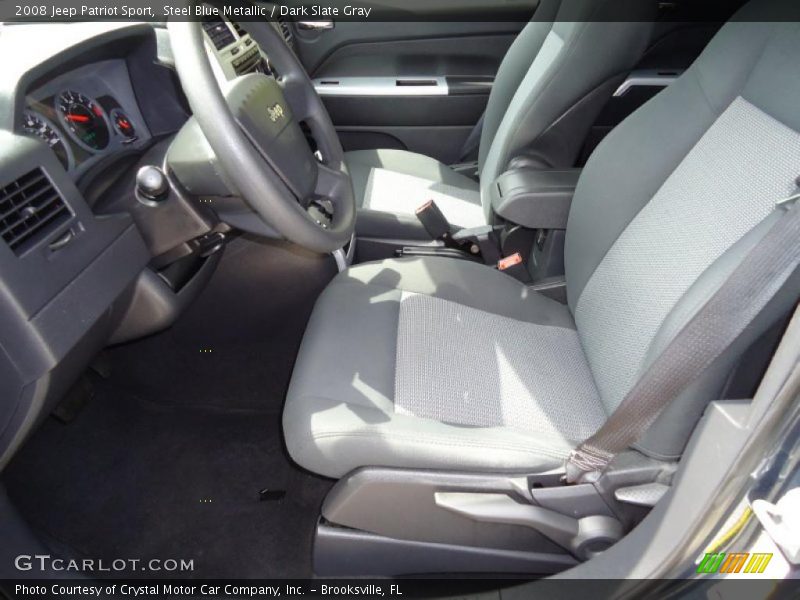 Steel Blue Metallic / Dark Slate Gray 2008 Jeep Patriot Sport