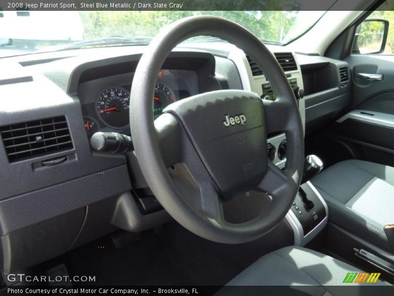 Steel Blue Metallic / Dark Slate Gray 2008 Jeep Patriot Sport