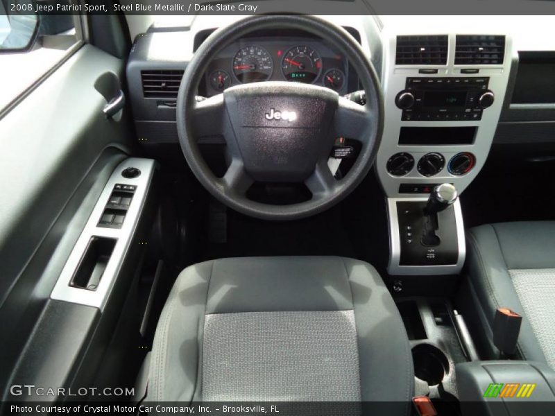 Steel Blue Metallic / Dark Slate Gray 2008 Jeep Patriot Sport