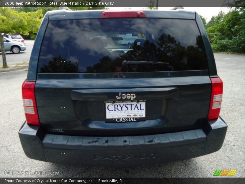 Steel Blue Metallic / Dark Slate Gray 2008 Jeep Patriot Sport