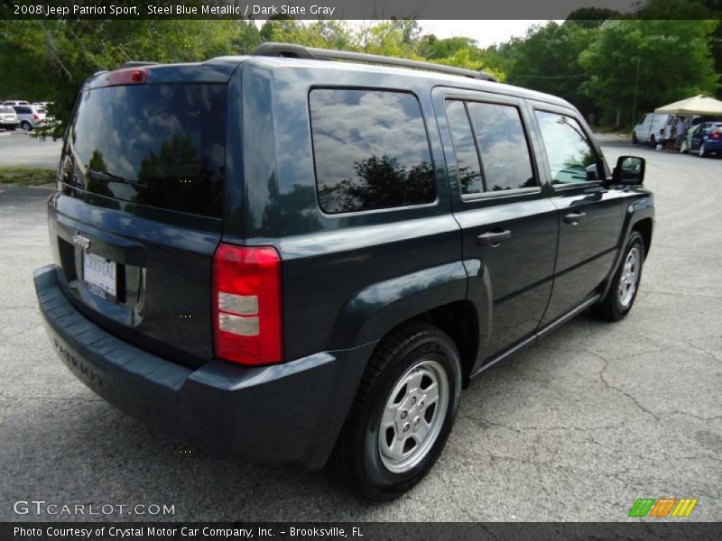 Steel Blue Metallic / Dark Slate Gray 2008 Jeep Patriot Sport