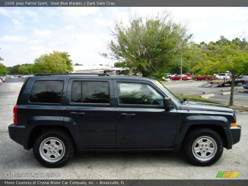 Steel Blue Metallic / Dark Slate Gray 2008 Jeep Patriot Sport