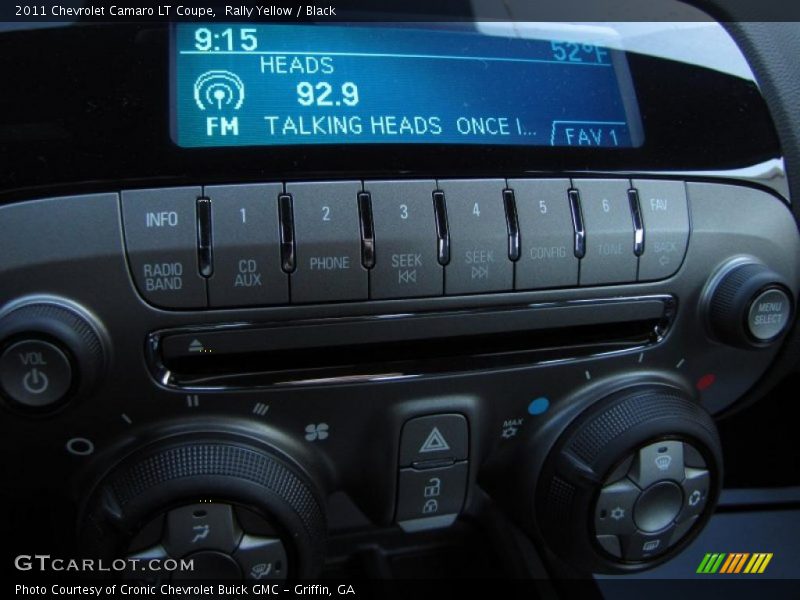 Controls of 2011 Camaro LT Coupe