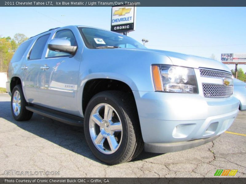 Ice Blue Metallic / Light Titanium/Dark Titanium 2011 Chevrolet Tahoe LTZ