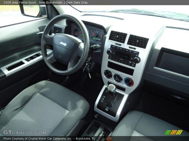 Steel Blue Metallic / Dark Slate Gray 2008 Jeep Patriot Sport