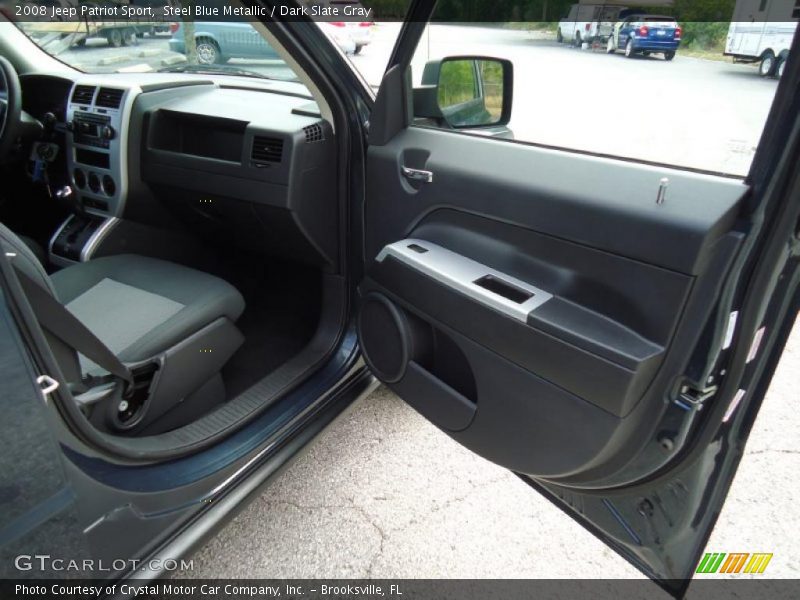 Steel Blue Metallic / Dark Slate Gray 2008 Jeep Patriot Sport