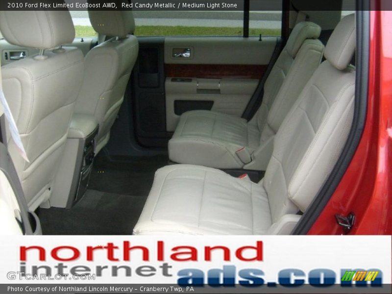 Red Candy Metallic / Medium Light Stone 2010 Ford Flex Limited EcoBoost AWD