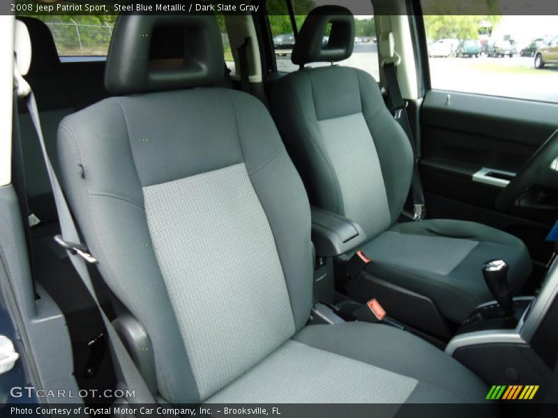 Steel Blue Metallic / Dark Slate Gray 2008 Jeep Patriot Sport