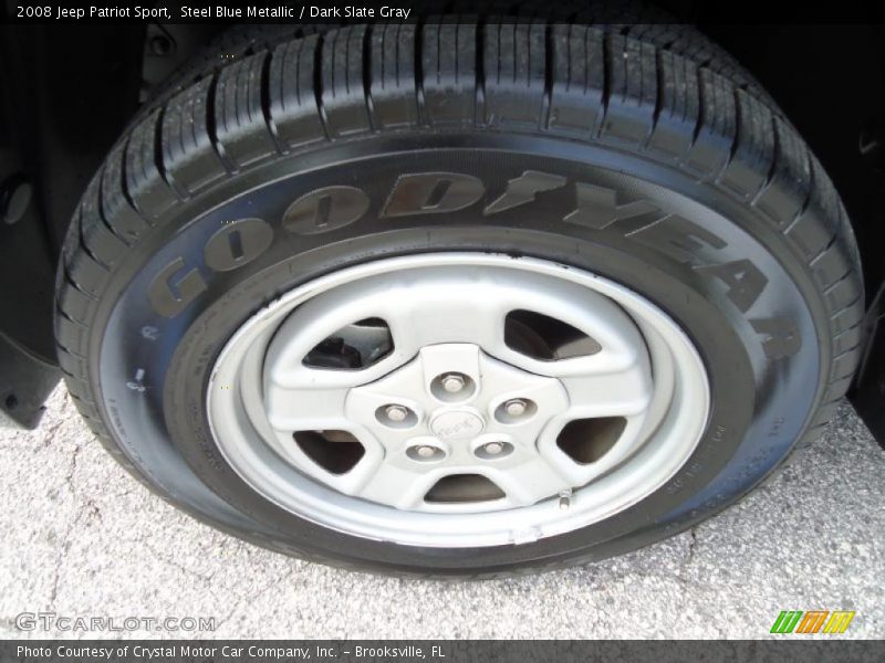 Steel Blue Metallic / Dark Slate Gray 2008 Jeep Patriot Sport