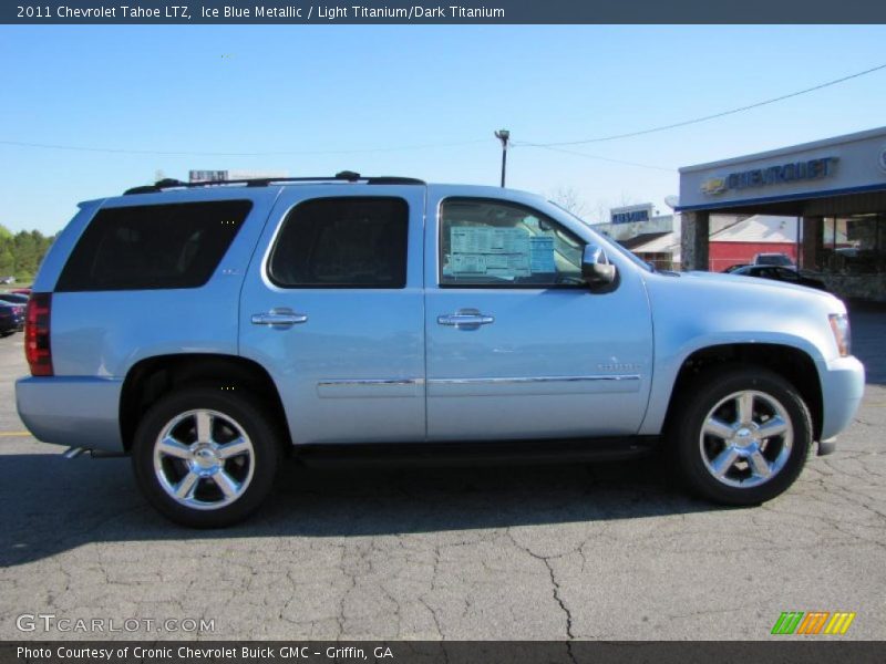 Ice Blue Metallic / Light Titanium/Dark Titanium 2011 Chevrolet Tahoe LTZ