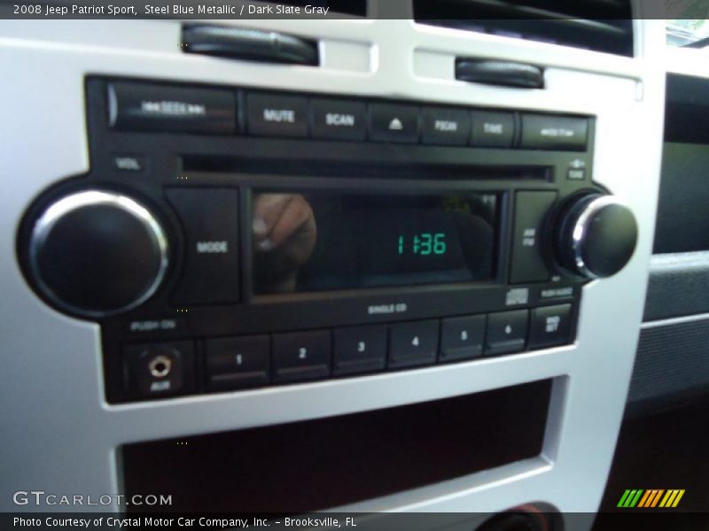 Steel Blue Metallic / Dark Slate Gray 2008 Jeep Patriot Sport