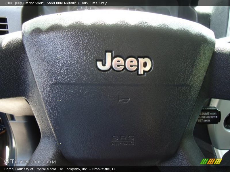 Steel Blue Metallic / Dark Slate Gray 2008 Jeep Patriot Sport