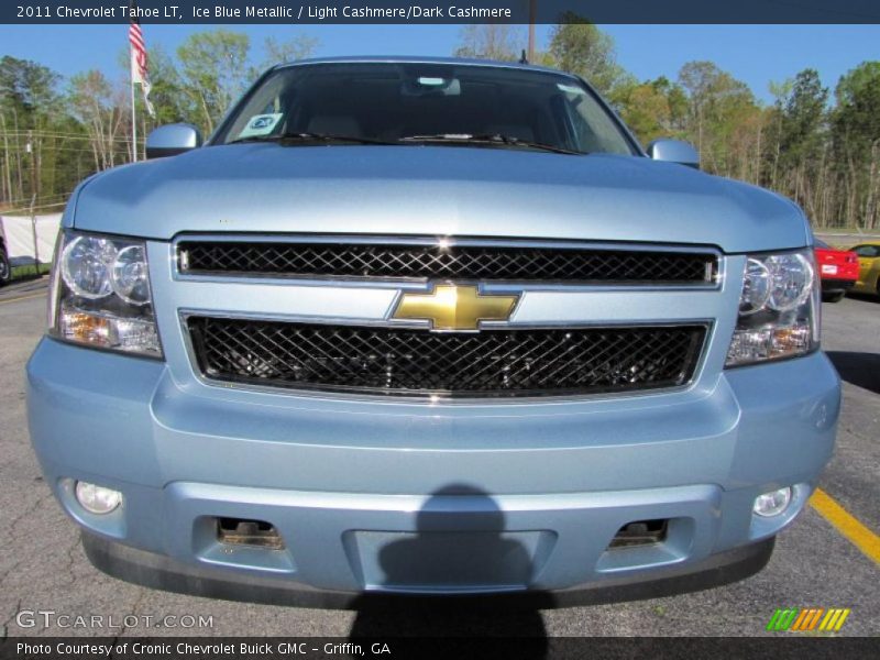Ice Blue Metallic / Light Cashmere/Dark Cashmere 2011 Chevrolet Tahoe LT