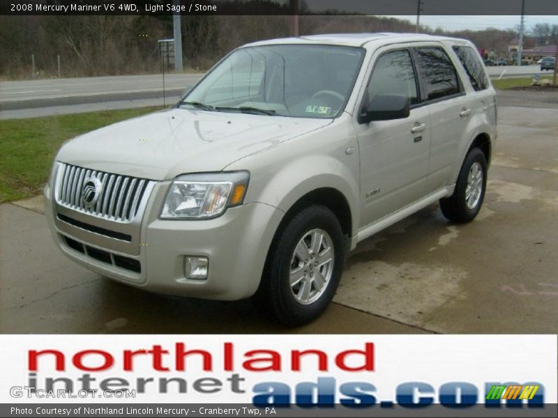 Light Sage / Stone 2008 Mercury Mariner V6 4WD