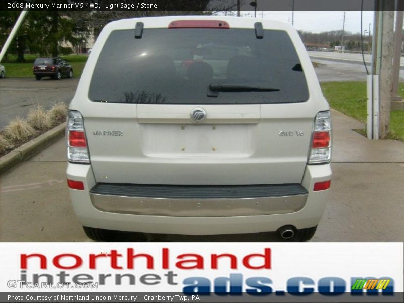 Light Sage / Stone 2008 Mercury Mariner V6 4WD
