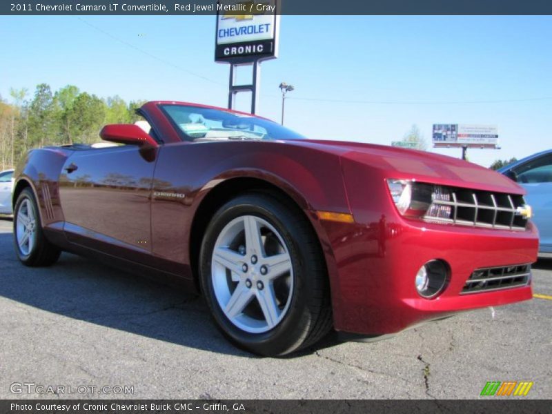 Red Jewel Metallic / Gray 2011 Chevrolet Camaro LT Convertible