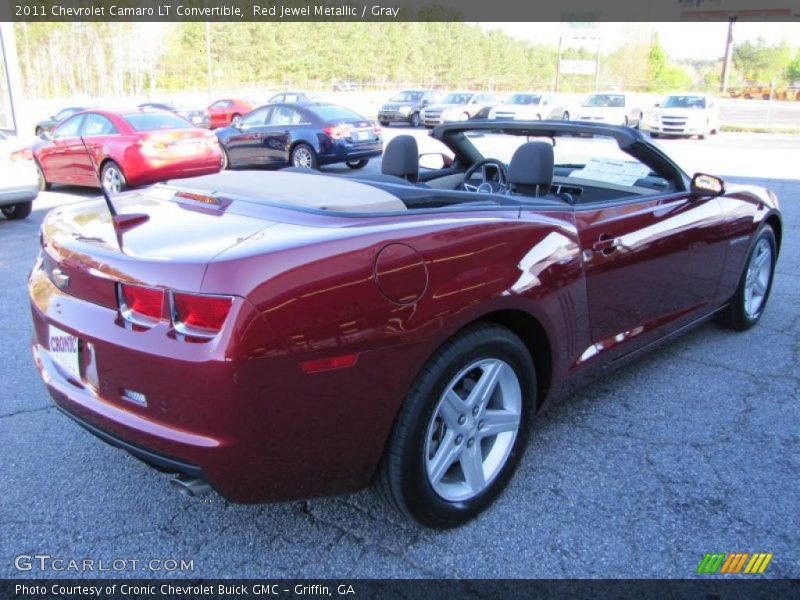 Red Jewel Metallic / Gray 2011 Chevrolet Camaro LT Convertible