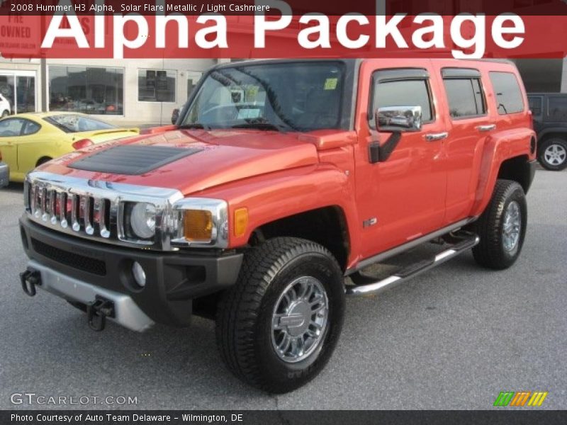 Solar Flare Metallic / Light Cashmere 2008 Hummer H3 Alpha