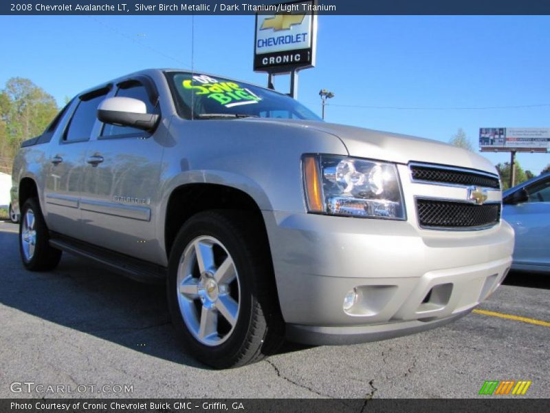 Silver Birch Metallic / Dark Titanium/Light Titanium 2008 Chevrolet Avalanche LT