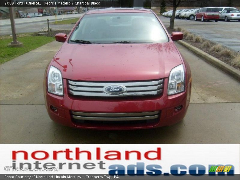 Redfire Metallic / Charcoal Black 2009 Ford Fusion SE