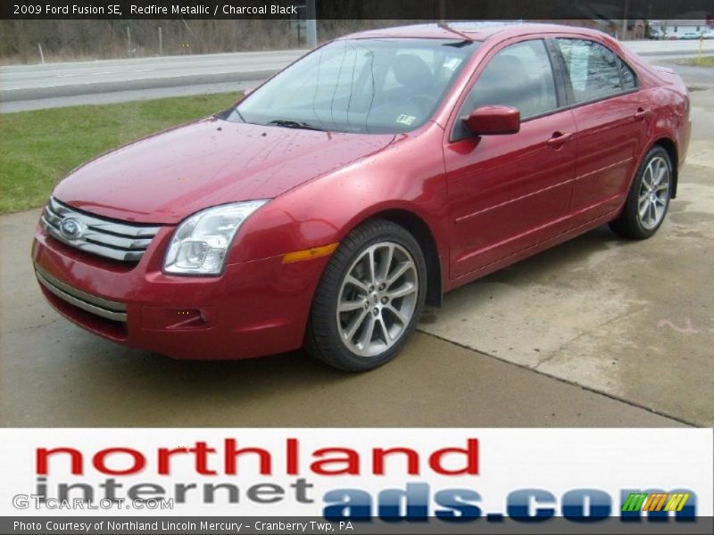 Redfire Metallic / Charcoal Black 2009 Ford Fusion SE