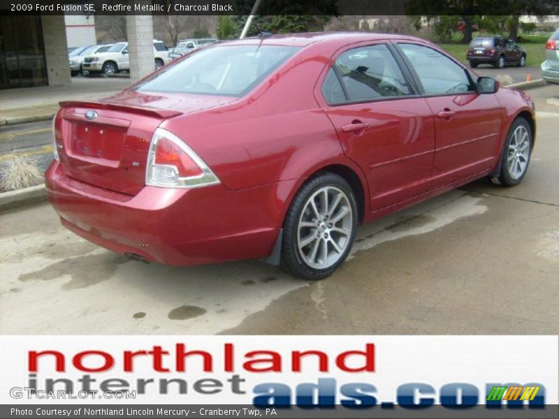 Redfire Metallic / Charcoal Black 2009 Ford Fusion SE