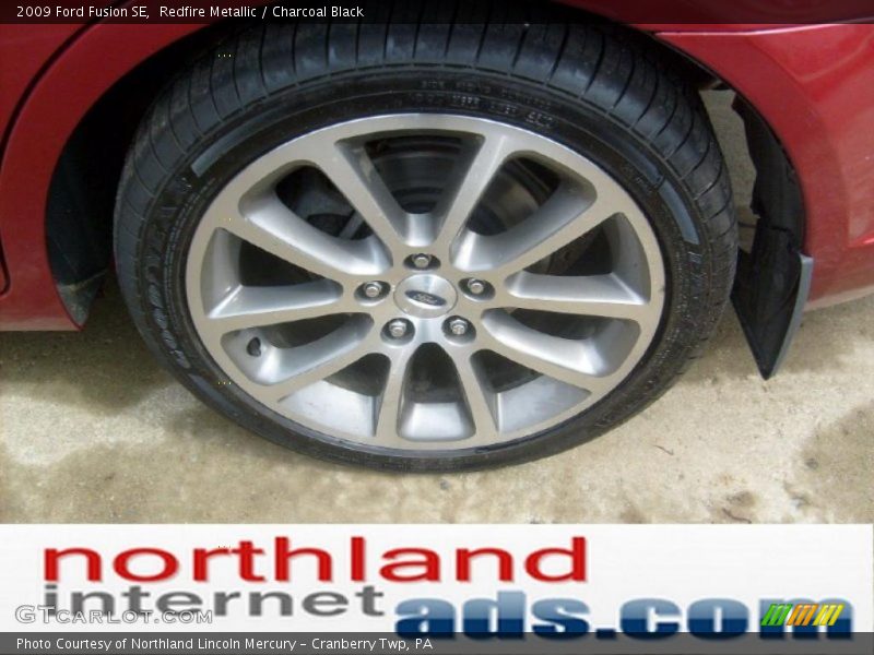 Redfire Metallic / Charcoal Black 2009 Ford Fusion SE