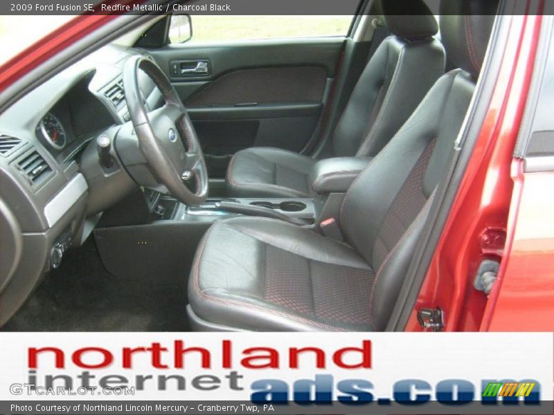 Redfire Metallic / Charcoal Black 2009 Ford Fusion SE