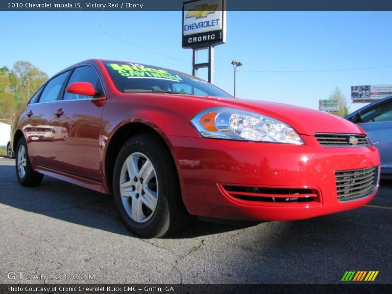 Victory Red / Ebony 2010 Chevrolet Impala LS