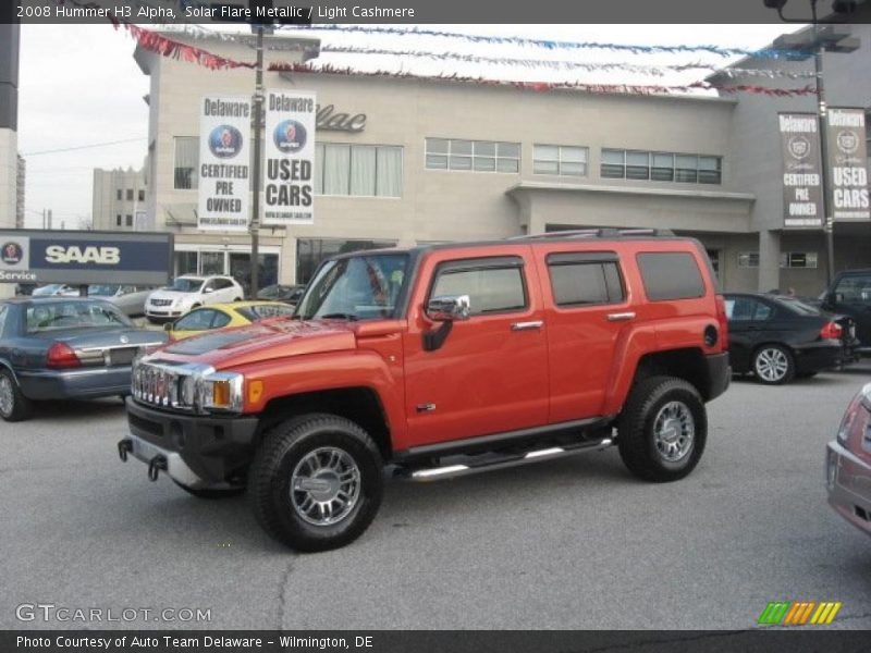 Solar Flare Metallic / Light Cashmere 2008 Hummer H3 Alpha