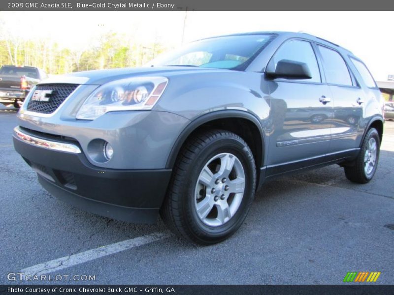 Blue-Gold Crystal Metallic / Ebony 2008 GMC Acadia SLE