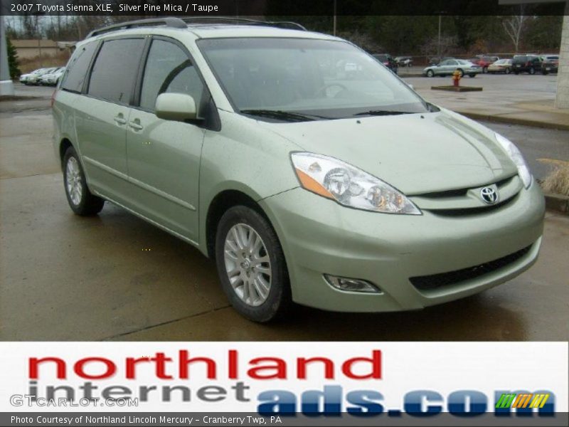 Silver Pine Mica / Taupe 2007 Toyota Sienna XLE