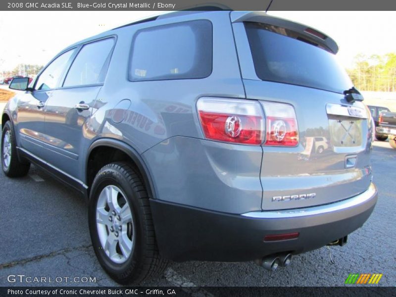 Blue-Gold Crystal Metallic / Ebony 2008 GMC Acadia SLE