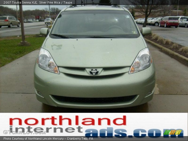 Silver Pine Mica / Taupe 2007 Toyota Sienna XLE