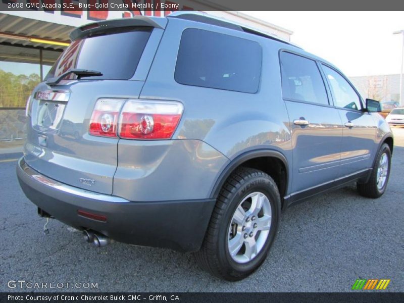 Blue-Gold Crystal Metallic / Ebony 2008 GMC Acadia SLE