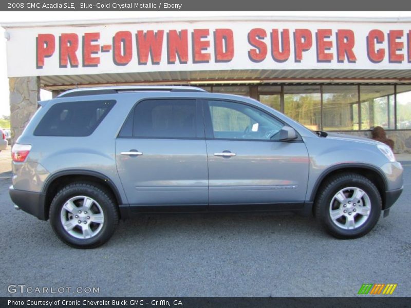 Blue-Gold Crystal Metallic / Ebony 2008 GMC Acadia SLE