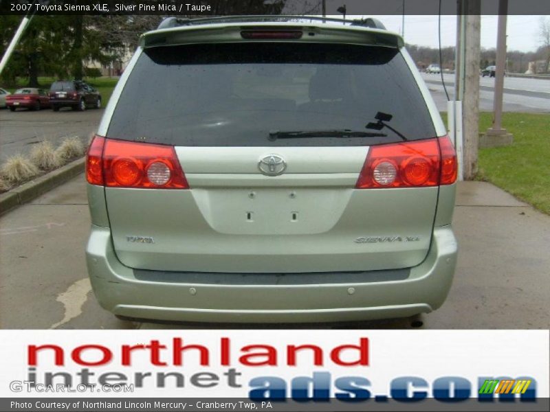 Silver Pine Mica / Taupe 2007 Toyota Sienna XLE