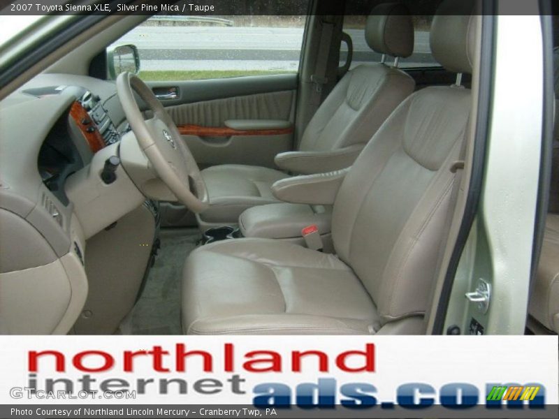 Silver Pine Mica / Taupe 2007 Toyota Sienna XLE