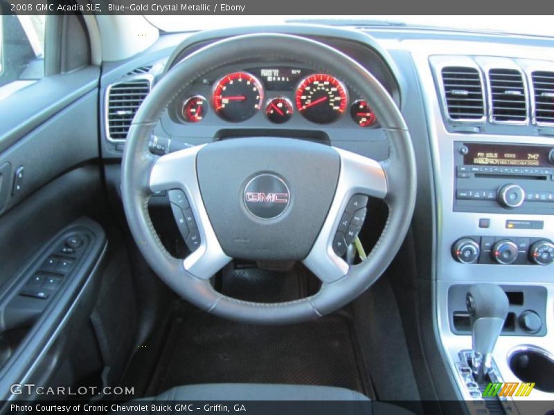 Blue-Gold Crystal Metallic / Ebony 2008 GMC Acadia SLE