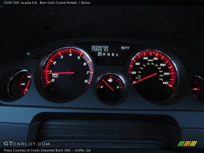 Blue-Gold Crystal Metallic / Ebony 2008 GMC Acadia SLE