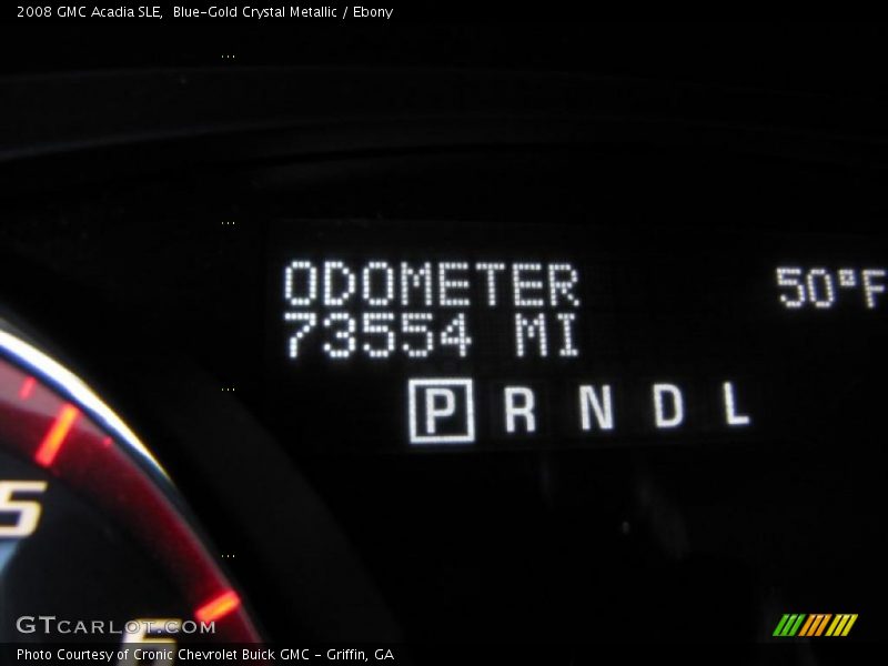 Blue-Gold Crystal Metallic / Ebony 2008 GMC Acadia SLE