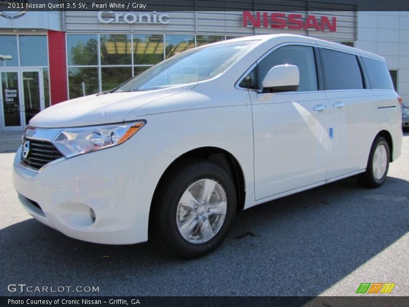 Pearl White / Gray 2011 Nissan Quest 3.5 SV