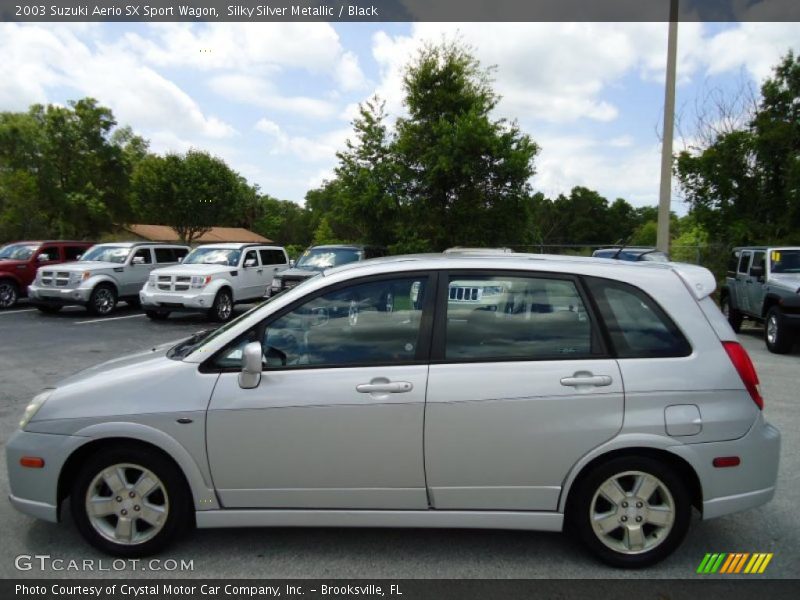Silky Silver Metallic / Black 2003 Suzuki Aerio SX Sport Wagon