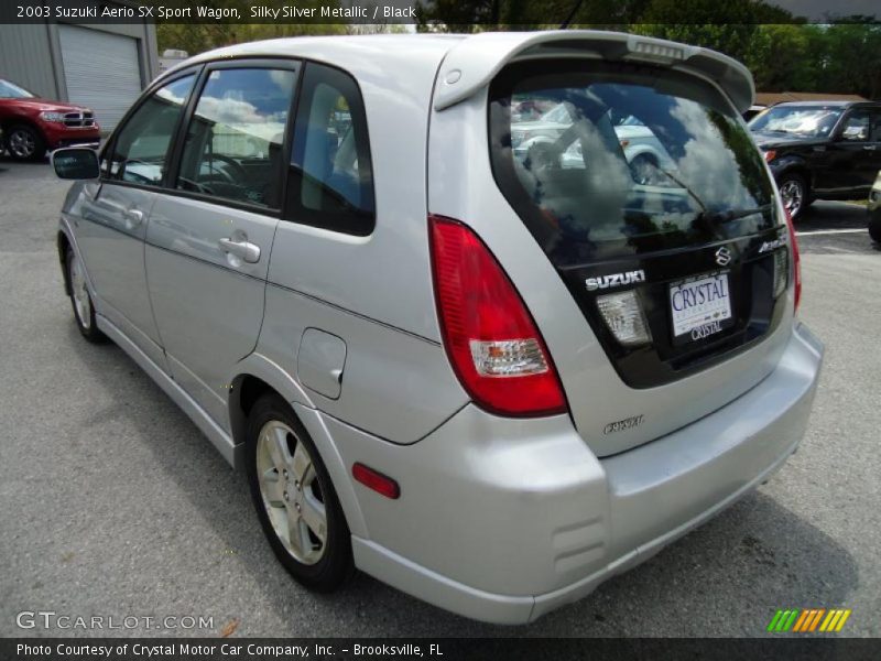 Silky Silver Metallic / Black 2003 Suzuki Aerio SX Sport Wagon